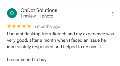 Google review by OnDot Solutions